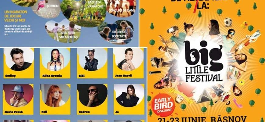 Big Little Festival, singurul festival din Europa de Est dedicat exclusiv conexiunii dintre părinți și copii va avea loc la Râșnov, între 21-23 iunie