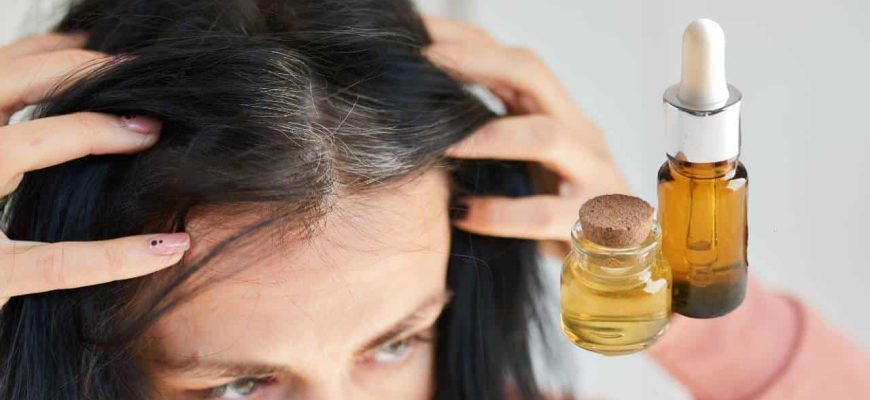 2 óleos naturais para escurecer os grisalhos e evitar a queda de cabelo