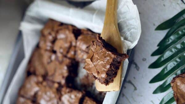 Brownie de banana com 3 ingredientes