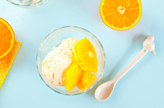 Citrus- en yoghurtijs, aromatisch en verfrissend